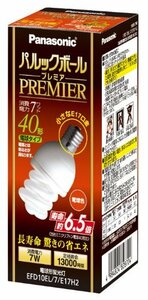 【中古】 パナソニック パルックボールプレミア D10形 電球40形タイプ 口金直径17mm 電球色 EFD10EL7E