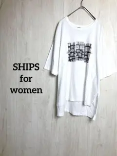 SHIPS for women ショートスリーブフォトTEE