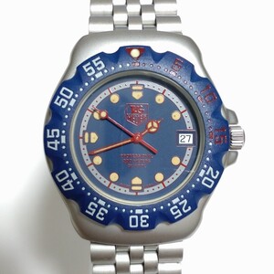 【稼働品】TAG HEUER タグホイヤー フォーミュラ1 F1 WA1210 メンズ・ボーイズ クオーツ 純正ステンレスベルト ブルー ネイビー レッド