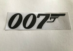 全18色!10×3cm!大人気【007】ステッカー！James Bond/ジェームズ・ボンド/Sir Sean Connery/ショーン・コネリー/デカール/シール-黒-1