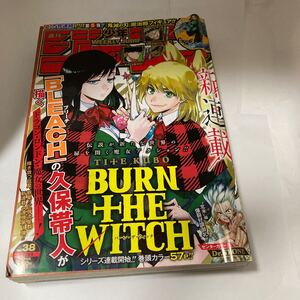 週刊少年ジャンプ 2020年38号 新連載 巻頭カラー BURN THE WITCH 読切 みゃくなし 連載終了 ボーンコレクション カラー Dr. STONE