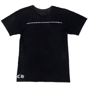 CHROME HEARTS クロム ハーツ ロゴ プリントT トップス Tシャツ 半袖 Tee ブラック 黒 メンズ レディース ユニセックス ビンテージ 古着 S