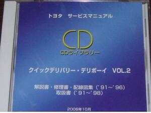 絶版品★クイックデリバリー・デリボーイ 新型車解説書・修理書・配線図集・取扱書 VOL.2