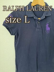 RALPH LAUREN ラルフローレン ポロシャツ 半袖 ネイビー L