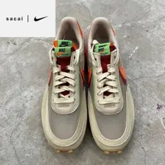 【コラボ】Nike sacai サカイ スニーカー ベージュ/オレンジ/パープル