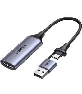 【1円オークション】UGREEN HDMI キャプチャーボード ビデオキャプチャー1080p/ 4k Switch対応 ゲーム実況生配信 ライブ会議にも ANM0013