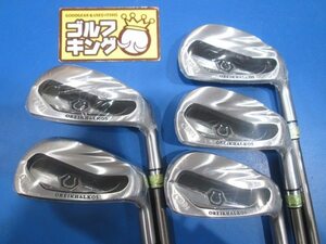 GK鈴鹿☆ 中古147 【未使用品】OREIKHALKOS（オレイカルコス） CB01 アイアン★スチールファイバー i80★R★6-9・PW★5本セット★おすすめ