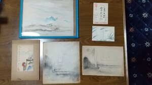 鈴木丈岳作品 日本画 昭和レトロ 風景画 水彩画 真作で す