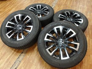 O 送料無料 美品 即納 マッドクロス XS6 17インチ 6.5J+38 6H139.7 ミシュラン X-ICE SNOW 215/60R17 200系 ハイエース レジアス