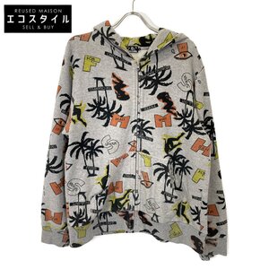 HYSTERIC GLAMOUR ヒステリックグラマー 02211CF01 グレー ONDO PARADICE パーカー グレー L ジャケット コットン メンズ 中古