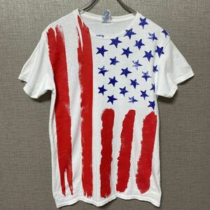 90s 00s USA ビンテージ ヴィンテージ Tシャツ tee アメリカ 古着 オールド レア 星条旗 国旗 星 アート art バンド ロック 音楽 映画