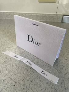 Christian Dior クリスチャンディオール DIOR ギフトボックス リボン付き クラッチバック ショッパー/ディオール /ショップ袋