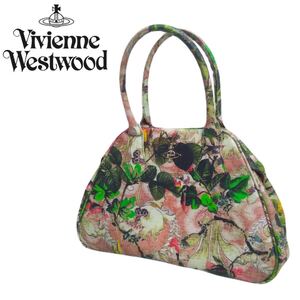 新品同様 名作 芸術的 Vivienne Westwood ヴィヴィアンウエストウッド スモール ヤスミン 2WAY ハンドバッグ 花柄 バラ柄 リリー 2501243