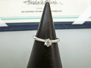 TIFFANY&Co. テイファニー Pt950 ダイヤ指輪 0.23ct　11号