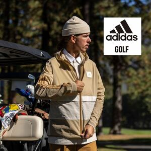 【M】新品定価16500円/春夏/アディダス ゴルフ/adidas golf/メンズ ADICROSS カラーブロック 長袖 フルジップ フーディー ジャケット 