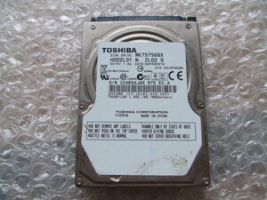 東芝 SATA 2.5inch 750GB HDD 認識確認 ジャンク 6J6S