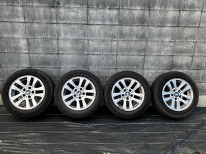 BMW純正 7J 16in +34 PCD120 5穴 ミシュランX-ICE 205/60R16 スタッドレス付き4本セット F30で使用 E90 E91 F31