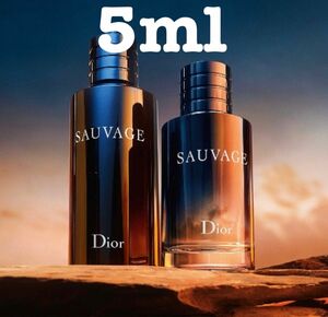 【新品・お試し】 Dior ソヴァージュ オードゥパルファム 5ml【送料無料】匿名配送 アトマイザー