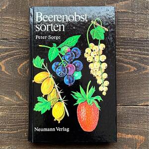 ドイツの古い果実図鑑(Beerenobstsorten 1984年)/アンティーク ヴィンテージ ドイツ雑貨 果実 果物図鑑 果物のイラスト/