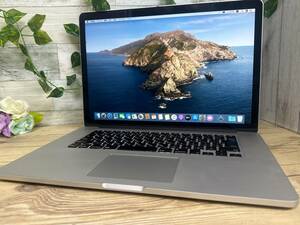 【良品♪】MacBook Pro 2013 Retina(A1398)[Core i7(4960HQ)2.8Ghz/RAM:16GB/SSD:512GB/15.4インチ]Catalina 動作品