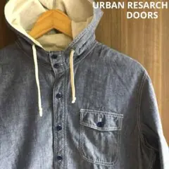 【可愛い◎】URBAN RESARCH DOORSダンガリー七部袖シャツパーカー