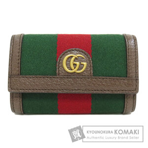 GUCCI グッチ 722950 GGマーモント シェリーライン キーケース キャンバス レディース 中古