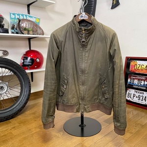 ☆BARBOUR バブアー STEVE McQUEEN COLLECTION スティーブ・マックイーンコレクション ワックスコットンジャケット グリーン/L（XL相当）