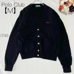 Polo Club 【M】ウール100% カーディガン 黒 スクール フォーマル