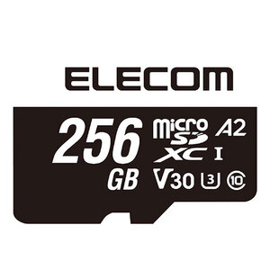 エレコム MicroSDXCカード データ復旧サービス付 ビデオスピードクラス対応 UHS-I U3 V30 256GB MF-MS256GU13A2R /l