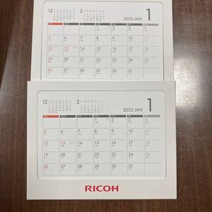 2025年　非売品卓上カレンダー2点セット　RICOH です