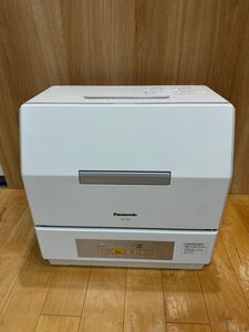 食洗機 【中古】動作確認OK Panasonic NP-TCR4-W 2021年製 ホワイト 電気食器洗い乾燥機 プチ食洗 3人用 生活家電 皿洗い