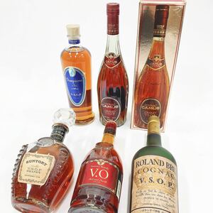 未開栓 ブランデー まとめて5点 カミュ grand VSOP/サントリー VSOP・VO/ドンペリー VSOP 他 コニャック 古酒 05-0526☆