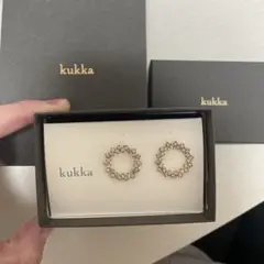 kukka ピアス　フープピアス　チタンポスト