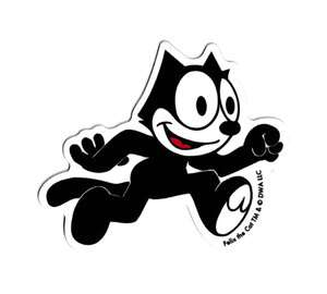 フィリックス・ザ・キャット ステッカー アメリカン アメリカ キャラクター 猫 スマホ かっこいい 車 バイク ヘルメット FELIX THE CAT RUN