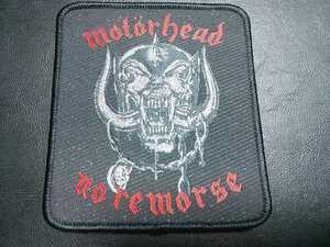 MOTORHEAD 刺繍パッチ ワッペン no remorse / metallica anthrax accept helloween slayer iron maiden black sabbath