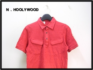 36 Red 【N.HOOLYWOOD ミスターハリウッド ポロシャツ】131-CS16