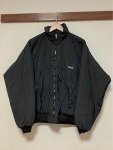 し1513 patagonia パタゴニア シェルドシンチラジャケット S ブラック ポルトガル製 裏フリース ナイロンブルゾン 2813EF4 