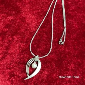 SILVER シルバー MIKIMOTO ミキモト 雫風 パール 真珠 ネックレス ペンダント アクセサリー