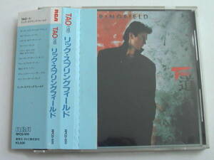 リック スプリングフィールド / TAO（道） 税表記無3500円折込帯付 RPCD-1011 RICK SPRINGFIELD / TAO