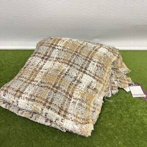 ★☆ 未使用保管品/フランス産 生地/毛50% レーヨン46% 綿2% ナイロン2%/約2400mm×2800mm IMPORTED FABRIC