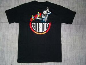 JB即決 SANTACRUZ サンタクルーズ CELLBROCK セルブロック 囚人 Tシャツ 黒 ブラック Sサイズ 新品