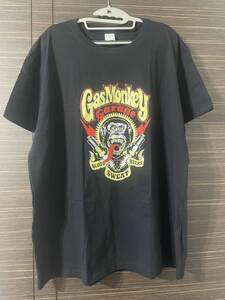 新品ガスモンキーガレージTシャツXXL GasMonkey garageブラック Tシャツ 半袖 アメカジ 黒 半袖プリントTシャツ 