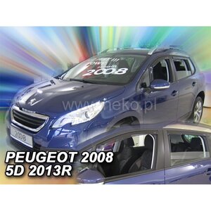 プジョー 2008(A94) ドアバイザーF＆Rset【Team HEKO/ヘコ製】新品/Peugeot/