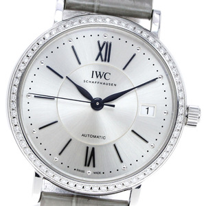 IWC SCHAFFHAUSEN IW458109 ポートフィノ オートマチック37 ダイヤベゼル 自動巻き メンズ 良品 _832092