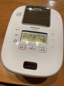 2022年製　Panasonic 炊飯器 1升炊き　スチーム&可変圧力IH式 SR-STS18VC 炊飯確認済み パナソニック 圧力IH炊飯ジャー ホワイト