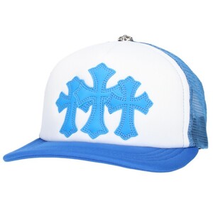 クロムハーツ TRUCKER CAP/トラッカーキャップ サイズ:ONE SIZE 3クロスパッチクロスボール付メッシュ帽子 中古 OM10