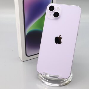 Apple iPhone14 Plus 128GB Purple A2885 3L277J/A バッテリ100% ■SIMフリー★Joshin(ジャンク)4523【1円開始・送料無料】