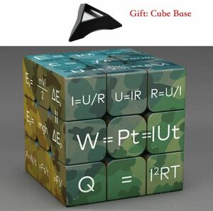 子供向けの魔法のパズル,3x3x3x3,数学学習玩具,物理的要素キューブ,ベース付きパズル,子供向けの教育ギフトG