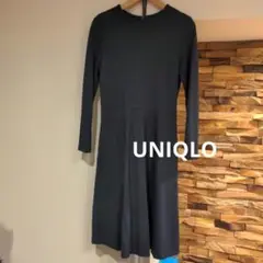 UNIQLO ロングワンピース　ネイビー　М