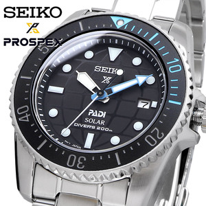 SEIKO セイコー 腕時計 メンズ 海外モデル PROSPEX プロスペックス PADI パディコラボ ソーラー ダイバーズ SNE575P1